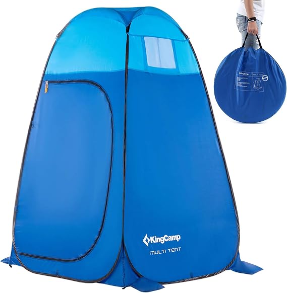 KingCamp Shower Tent Oversize Outdoor Shower Tents for Camping Dressing Room Portable Shelter Changing Room Shower Privacy Shelter Single/Double Shower Tent