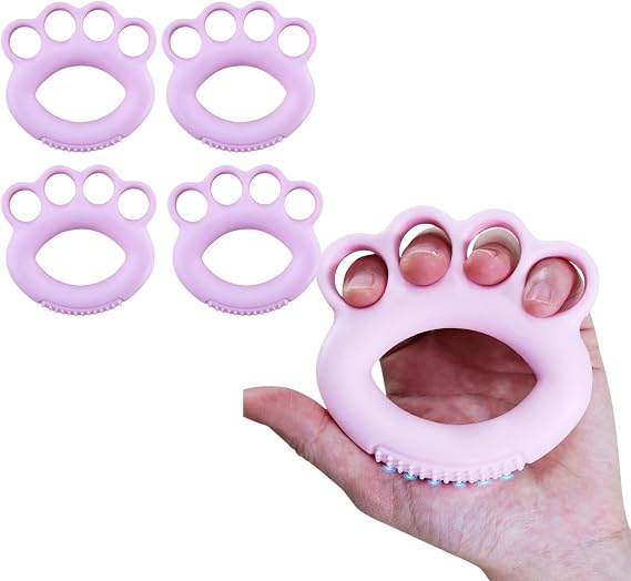 Finger Exerciser & Hand Strengthener Rehab,Hand Exercisers for Therapy,Hand Exerciser,Grip Exerciser Hand Strengthener(4 Pcs)