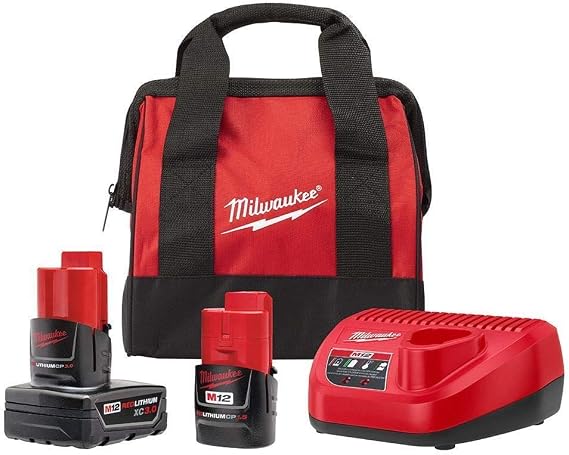 Milwaukee 48-59-2402SP M12 3AH/1.5AH Starter Kit W/Bag (1)