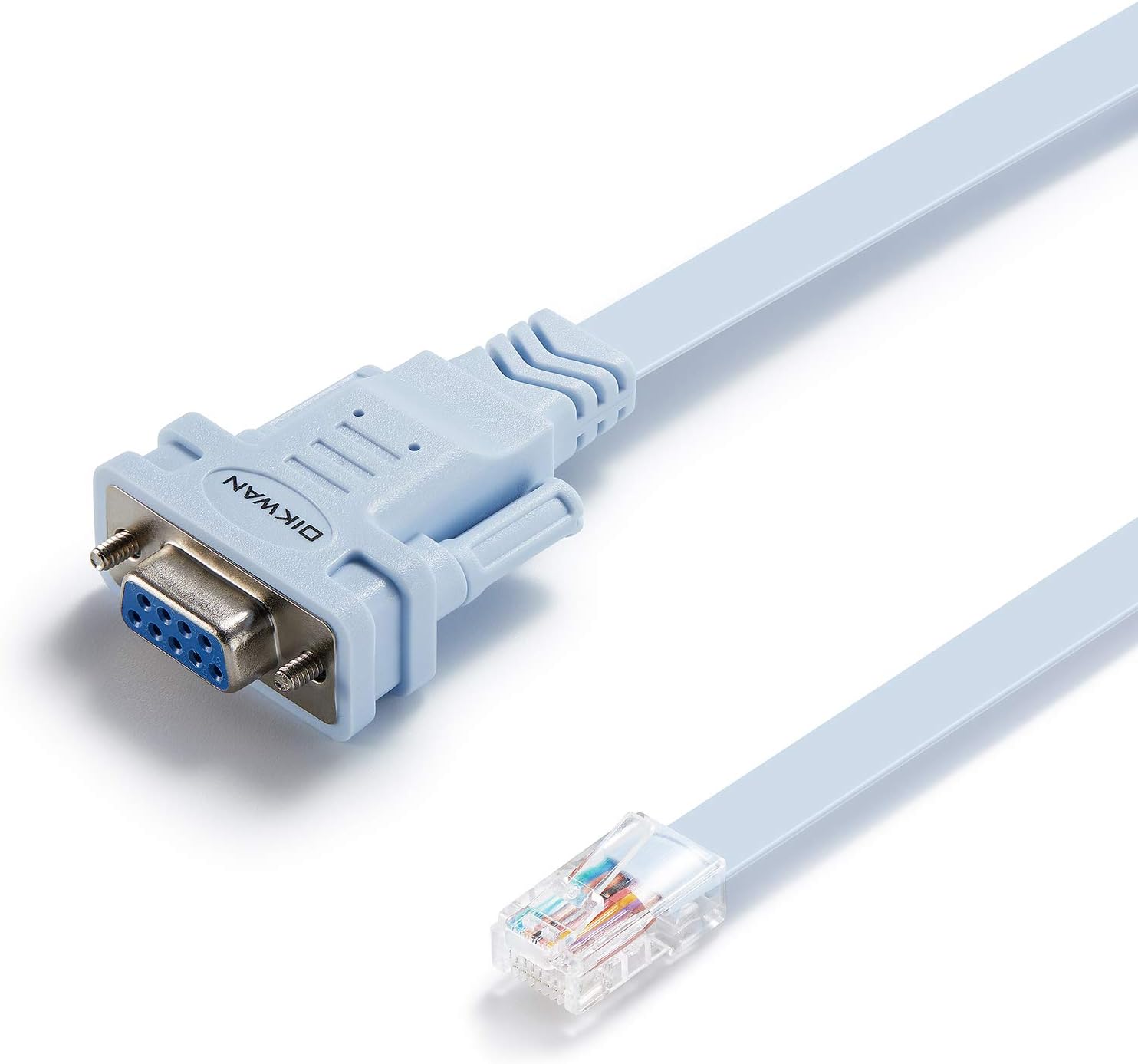 IKWAN DB9 to RJ45 Console Cable,Compatible with Cisco Routers Switches Firewalls CAB-CONSOLE-RJ45