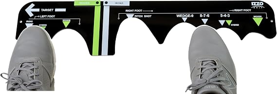 Izzo Golf Sure Stance Golf Swing Training Aid -Ball Position Trainer