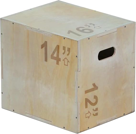 HAADI Plyo Box 3-in-1 Plyometric Jump Box Exercise Equipment Home Gym CrossFit Training Fitness Workout Box Jump