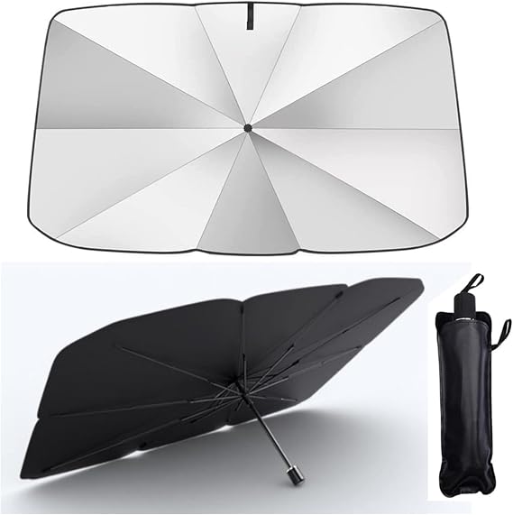 NKT GROUP (7871) Araba Ön Cam Güneşlik Katlanabilir Güneşlik Şemsiye Ön Cam Gölgelik Büyük Boy 75 Cm X 135 Cm ile uyumlu