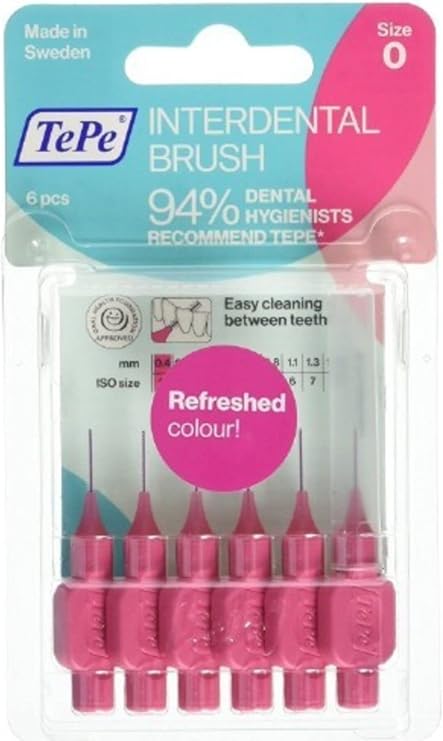 TePe Interdental Brush Size 0, 6 Pcs