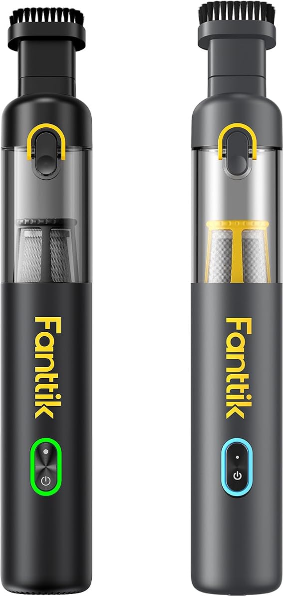 Fanttik Slim V8 APEX Car Vacuum Gray V8 Mate Upgraded Cordless Car Vacuum Black