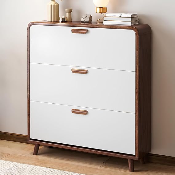 Shoe Cabinet for Entryway, Shoe Rack Organizer Cabinet, Shoe Rack with Doors, Easy Assembly, for Hallway, Living Room, Home and Apartment