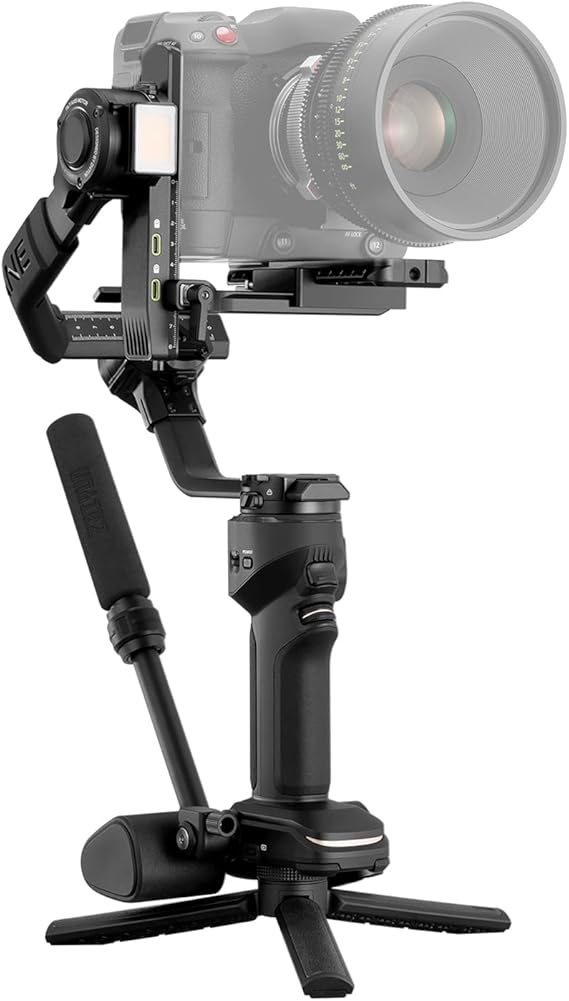 ZHIYUN Crane 4 Combo, 3-Axis Gimbal Stabilizer for Camera | for DSLR and Mirrorless Camera, Nikon Sony Panasonic Canon Fujifilm BMPCC 6K, Fill Light, PD Fast Charge