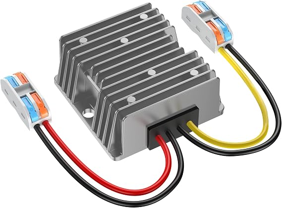 12VDC to 24VDC Vonverter 15A 360W, 12 to 24V Step up Converter with Wire Terminal Block, 12 to 24 Volt Converter for Golf Cart LED Light Truck Vehicle Boat (Accept DC9-20V Inputs)