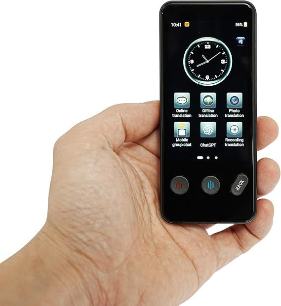 AI Language Translator Device, 2025 Upgraded Support ChatGPT, 142 Languages Voice Instant Two-Way Translator Device, No WiFi Needed, Offline/Recording/Photo Translation for Travel Business Learning