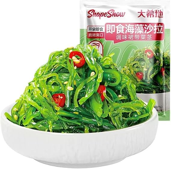 Instant Shredded Seaweed,Cold Salad Sushi,Wakame,Vegetables,Japanese Side Dishes,Sea Cabbage,Cooking Pickles,Sweet and Sour Spicy Seaweed,Instant Meals,Kimchi,Delicious Snack Gift (1bag)