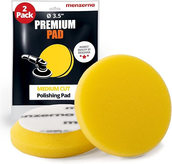 menzerna 3.5 Inch 2X Premium Polishing Pads I Medium Fine Cut