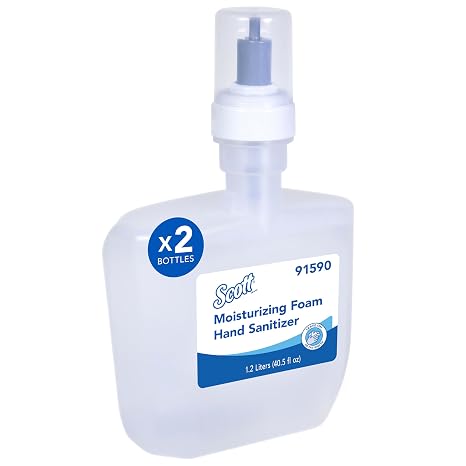 Scott Professional Foam Hand Sanitizer, Bulk, 2 Refills, 1.2 L (91590)