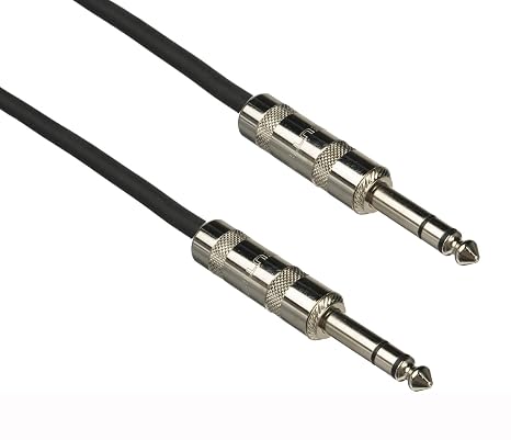 Pro Co BP-VAR Excellines Balanced Patch Cable 1/4" TRS Male to Male, 5 Ft | Ideal for connecting professional audio equipment using balanced TRS connections in studio or stage setups.