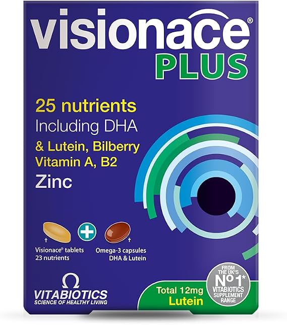 Visionace Plus 28 Tablets/28 Capsule Nutritional Supplement