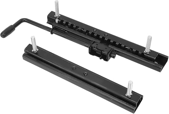 Seat Slider 2PCS Seat Slider Track, Go Kart Seat Slider Track Strong Strength Adjustable Seat Sliding Fit For Go Kart Four Wheel Off Road ATV UTV, Steel Seat Mounting Track Kit