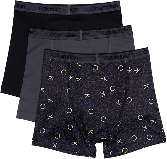 Calvin Klein Boys' Performance Boxer Brief Underwear 3-pack
