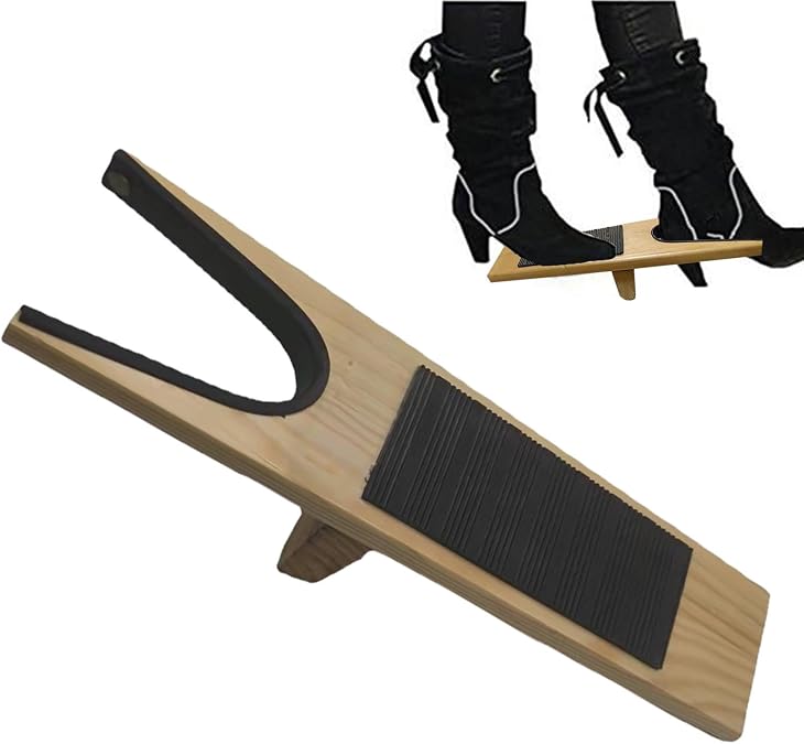 Boot Jack With Non-Staining Rubber Grip - Wood Boot Remover