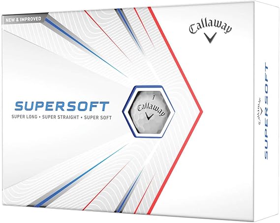 Callaway Golf Supersoft Golf Balls 2021 (Pack of 12-balls)