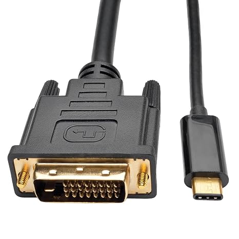 USB C to DVI Cable Type-C (Thunderbolt 2/3) to DVI Adapter Cord,Plug & Play | 3FT Thunderbolt to DVI Cable for MacBook Pro 2019/2018/2017, iPad Pro, Galaxy S22/S21, Surface Book 2, XPS 13/15, Pixelbook
