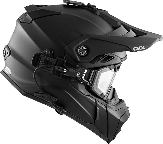 CKX Titan Air Flow Electric Combo Helmet - Backcountry Solid No Shield