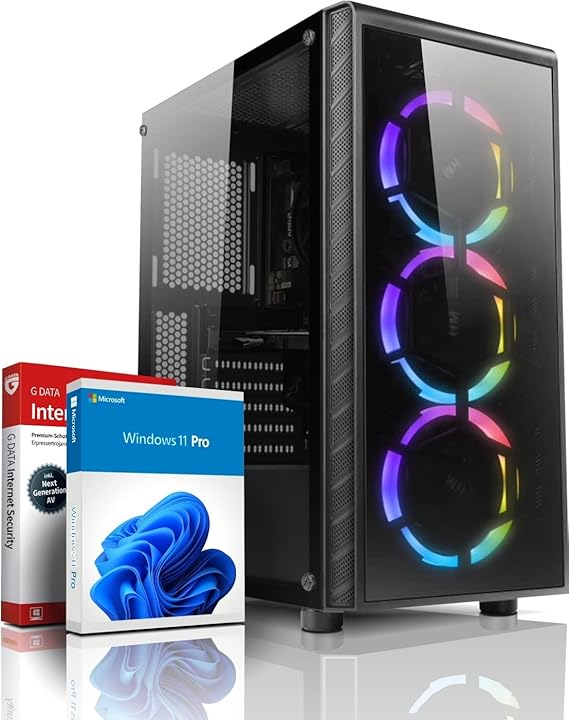 Shinobee Gaming PC AMD Ryzen 5 3500X 6 Cores 4.10 GHz – Geforce RTX 3050 6 GB – Windows 11 – 16 GB DDR4-512 GB NVME SSD – WLAN – Gamer PC Computer Gaming Computer #8097