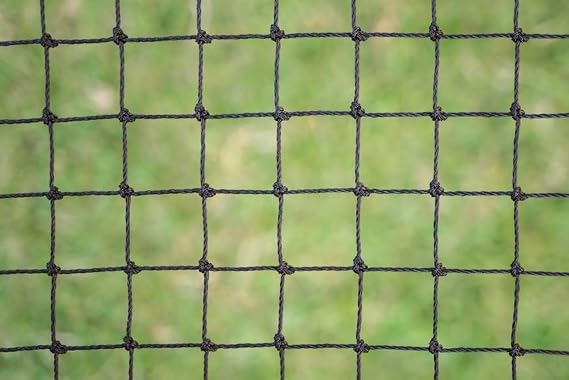 CATNETS cat netting balcony apartment fence mesh pet netting for patio or catio black UV Treated, 82' x 4'
