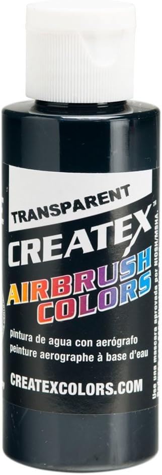 Airbrush Transparent Paint Capacity: 2 Oz, Color: Black