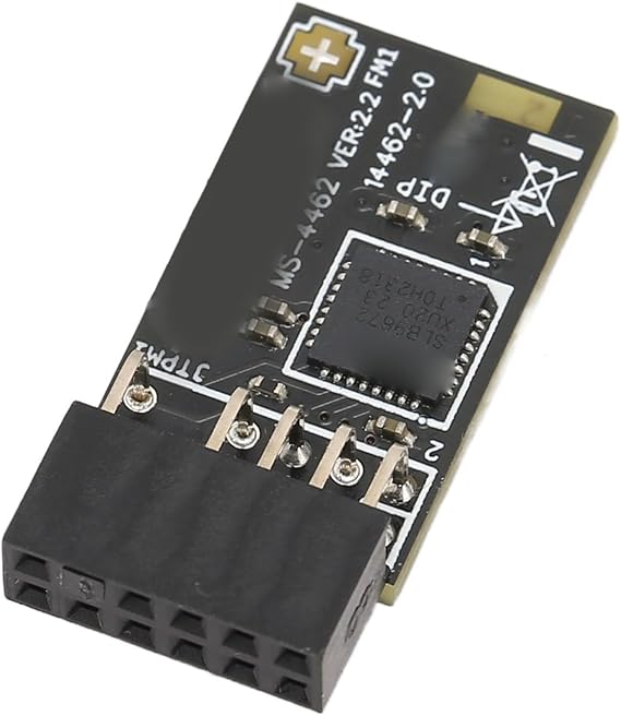 Acogedor TPM2.0 Module with SLB 9672 for MSI Motherboards, Encryption Security Module with SPI Interface, Standalone Processor, Supports10 11