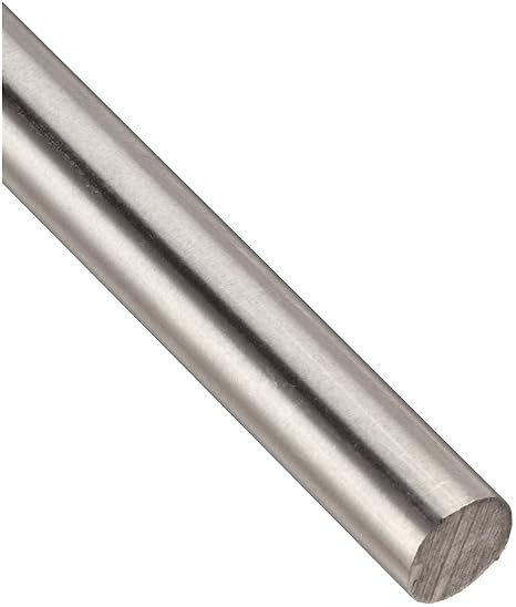 304 Stainless Steel Round Bar, Unpolished (Mill) Finish, Annealed, AMS 5639/ASTM A276/AMS QQ-S 763/ASTM A276, 0.1875" Diameter, 48" Length, OnlineMetals