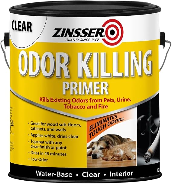 Zinsser 305928 Odor Killing Primer, Gallon, Clear