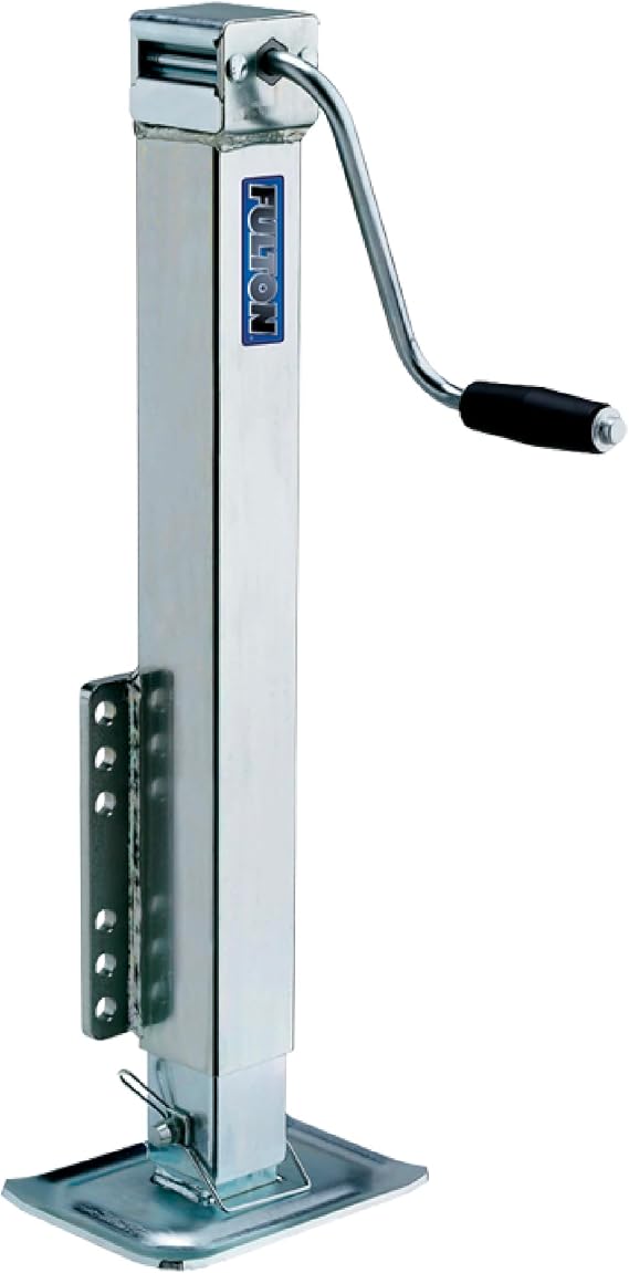 Fulton HD50000101 Square Trailer Jack, Side Mount, 5,000 lbs. Lift Capacity, Sidewind, Bolt-On, 28 Inch Travel