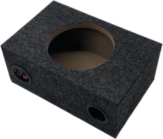 CokBu 6.5" 2 Pack Wooden Stereo Speaker Car Car Subwoofer Box with Windshield Support Music Playback 6.5"
