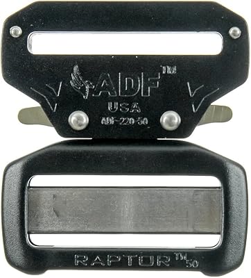 Raptor Aluminum Belt Buckle Black 2.00 STANDARD BUCKLE BLACK