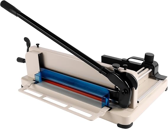 Heavy Duty Paper Cutter,Guillotine Paper Cutter,A4 12" Stack Paper Trimmer,400 Sheets Paper Cutters for Office Home School (A3-17)