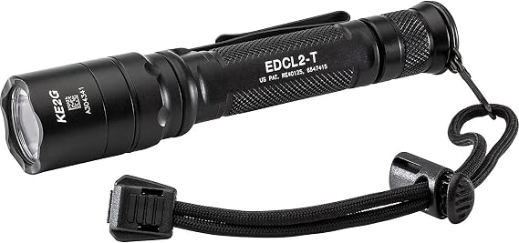 SureFire EDCL2-T 5/1200 LU Everyday Carry Tactical LED Black Flashlight EDCL2-T