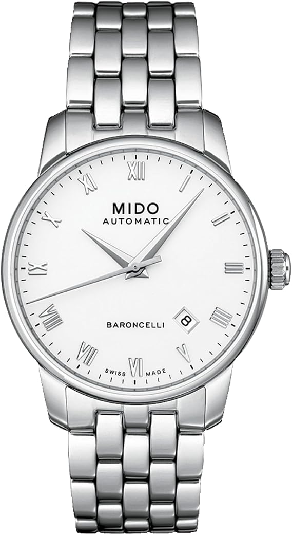 MIDO Baroncelli - Swiss Automatic Watch for Men - White Dial - Case 38mm - M86004261
