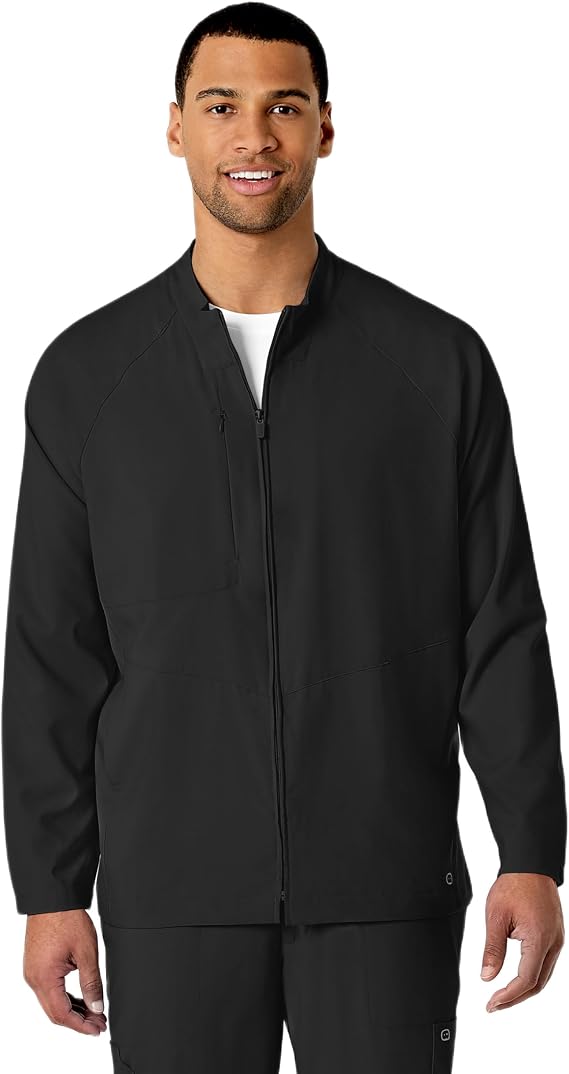 WINK W123 Men's Zip Front Warm Up Jacket