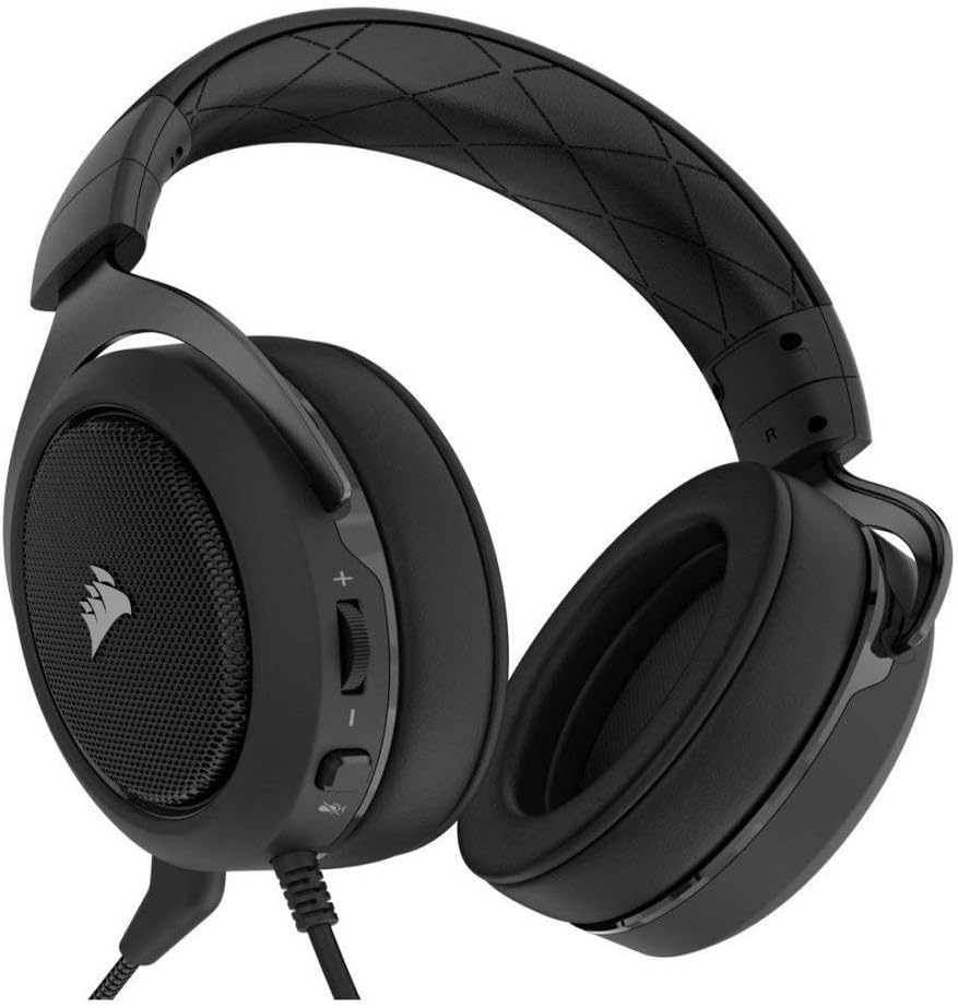 Corsair CA-9011170-NA HS50 Stereo Gaming Headset, Carbon