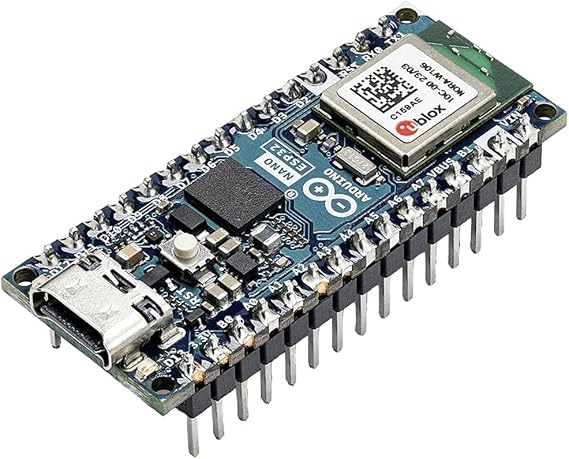 Arduino Nano ESP32 with Headers [ABX00083] - ESP32-S3, USB-C, Wi-Fi, Bluetooth, HID Support, MicroPython Compatible for IoT & Embedded Projects
