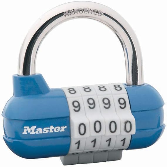 Master Lock 1523EURD Combination Padlock, Random Color, 5,9 x 6,4 x 2,6 cm