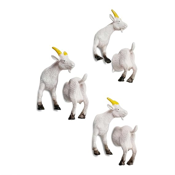 Mini 6Pcs Goat Refrigerator Magnets - Animal Magnets for Home Decoration add Some Humor and Fun to Your Fridge, Office whiteboard, Dishwasher, Storage cabinets, and dishwashers (Goat)