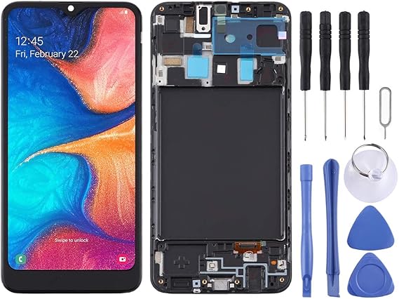 for Samsung for Galaxy A20 / SM-A205F TFT LCD Screen EU Version Black