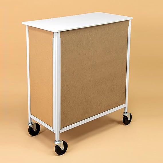 Mobile Portable Promotion Counter Table, Pop Up Podium Trade Show Exhibition Reception Event Desk Trade Show Display Counter Speech Stand ,Supermarket Tasting Table Advertising Display Banner Stand