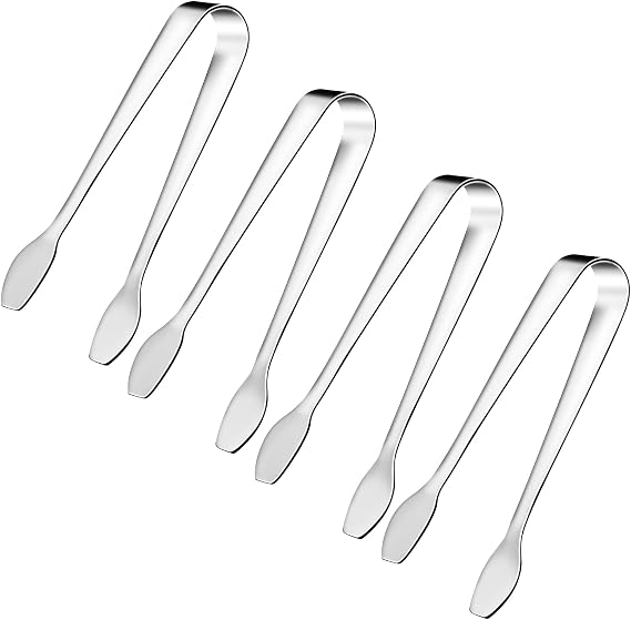 SOLEADER Mini Serving Tongs,4.5" Ice & Small Tongs for Appetizers,Catering