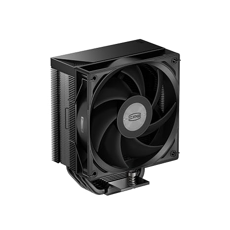 PCCOOLER RT500 TC BK CPU Hava Soğutucu, 5×6mm Isı Borusu, 120mm ARGB Fan (Hydraulic Bearing), 73.3 CFM Yüksek Hava Akışı, Intel LGA115X/1200/1700/1851 & AMD AM4/AM5 Uyumlu