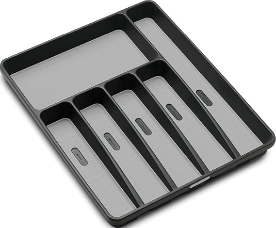 Madesmart Silverware Tray,Grey,Large