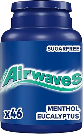 Wrigleys Airwaves Menthol And Eucalyptus Bottle, 64 g