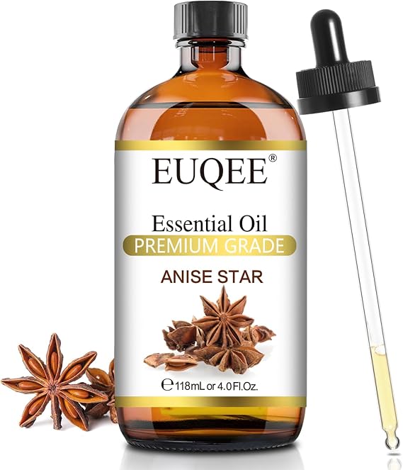 EUQEE Anise Star Essential Oil for Candle Making, Soap Making 4oz