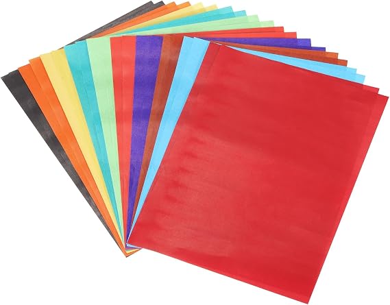 MECCANIXITY 20 Sheet Large Origami Paper 10 x 7 Inch, Shiny Origami Kite Paper Easy Folding for Beginner DIY Arts Crafts, 10 Colors