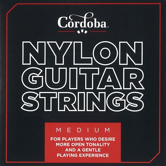 Cordoba Nylon Guitar Strings, Set of 6, Medium Tension, Red
